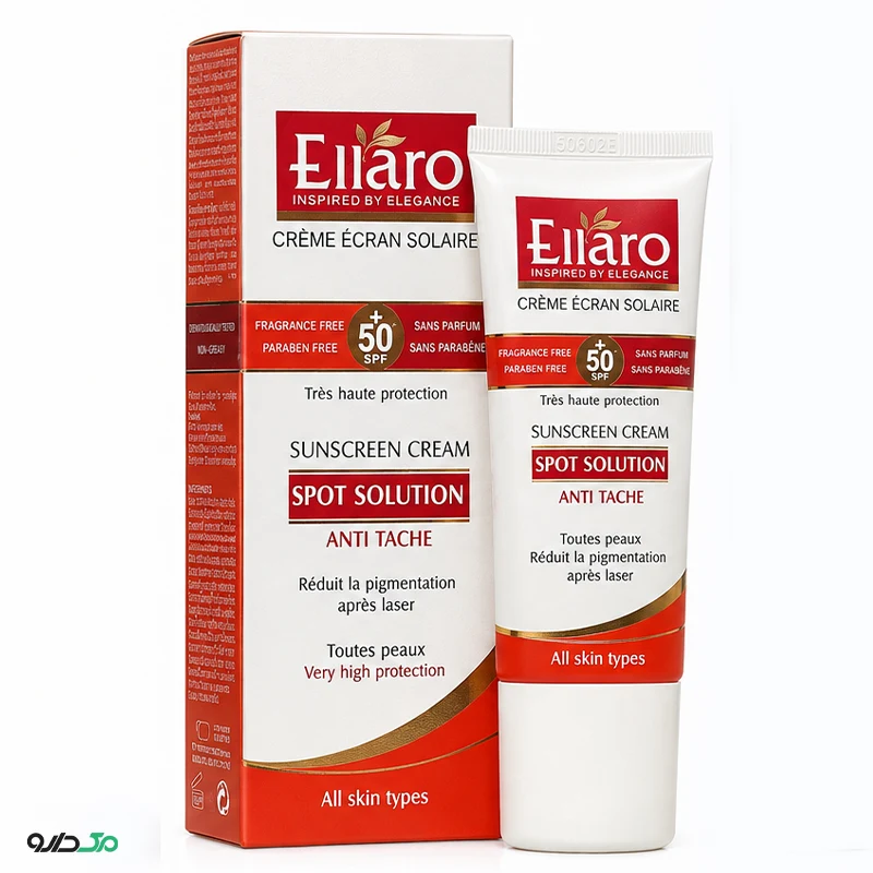 کرم ضد آفتاب ضد لک اسپات سولوشن الارو SPF50